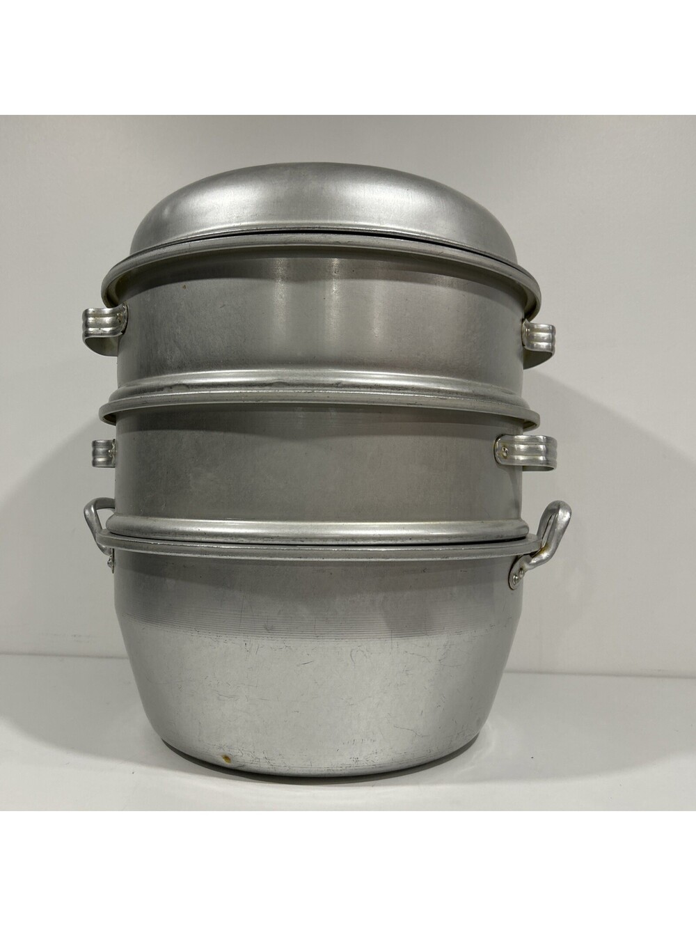 18” Aluminum Steamer Set Three Tier Commercial Size Steamed Food Steamer